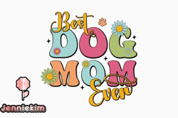 best dog mom ever retro mom svg design 327