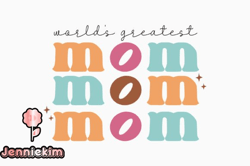 worlds greatest mom retro mothers day design 346