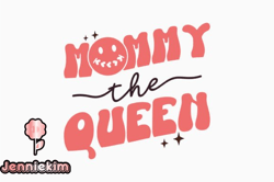 mommy the queen retro mothers day design 353