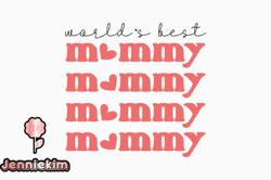 worlds best mommy retro mothers day design 351