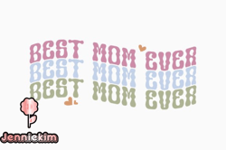 best mom ever retro mothers day svg design 359