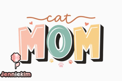 retro cat quote svg cat mom design 365