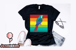 retro vintage parrot t shirt design design 228