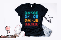 retro vintage dance t shirt design design 229