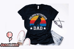 vintage golden retriever dad design design 248