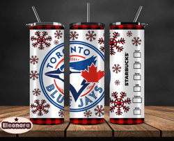 Toronto Blue Jays Png,Christmas MLB Tumbler Png , MLB Christmas Tumbler Wrap 04