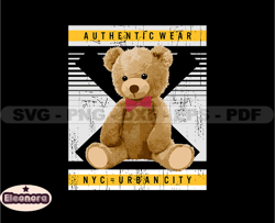 Bear Tshirt Designs Bundle, Teddy Bear Polo Bear SVG PNG, Bear Streetwear Design, Tshirt Graphics Digital File Download