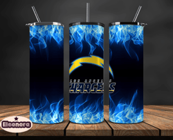 Chargers Tumbler Wrap , Tumbler 20oz with fire effect 18