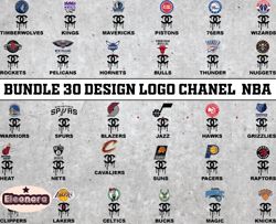 Bundle 30 design logo Chanel NBA, NBA Logo, NBA Logo Team, NBA Png, NBA SVG, NBA Design 03