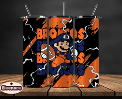 denver broncos tumbler wrap, mario tumbler wrap, nfl logo png, tumbler designs, nfl football png by eleonora design tumb