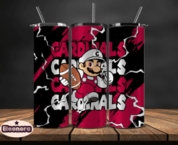 arizona cardinals tumbler wrap, mario tumbler wrap, nfl logo png, tumbler designs, nfl football png by eleonora design t