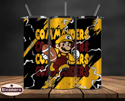 washington commanders tumbler wrap, mario tumbler wrap, nfl logo png, tumbler designs, nfl football png by eleonora desi