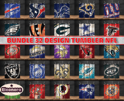 bundle 32 design nfl teams, nfl logo, tumbler design, design bundle football, nfl tumbler design, design by eleonora02