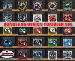 bundle 86 design nfl teams, nfl logo, tumbler design, design bundle football, nfl tumbler design, design by eleonora20