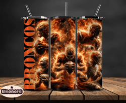 denver broncos glow tumbler wraps, , nfl logo,, nfl sports, nfl design png, design by eleonora  05