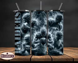 las vegas raiders glow tumbler wraps, , nfl logo,, nfl sports, nfl design png, design by eleonora  23