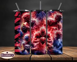 houston texans glow tumbler wraps, , nfl logo,, nfl sports, nfl design png, design by eleonora  29