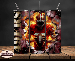 san francisco 49ers cracked holetumbler wraps, , nfl logo,, nfl sports, nfl design png, design by eleonora 01