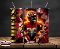 kansas city chiefs cracked holetumbler wraps, , nfl logo,, nfl sports, nfl design png, design by eleonora 10