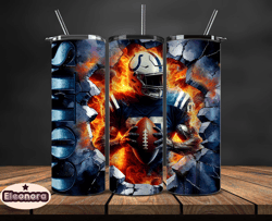 indianapolis colts cracked holetumbler wraps, , nfl logo,, nfl sports, nfl design png, design by eleonora 11