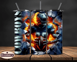 dallas cowboys cracked holetumbler wraps, , nfl logo,, nfl sports, nfl design png, design by eleonora 13