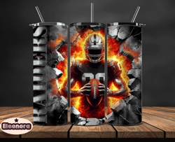 las vegas raiders cracked holetumbler wraps, , nfl logo,, nfl sports, nfl design png, design by eleonora 24