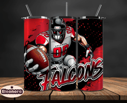 atlanta falcons tumbler wrap, nfl teams,nfl logo football, logo tumbler png, design by eleonora 02