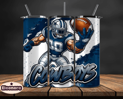 dallas cowboys tumbler wrap, nfl teams,nfl logo football, logo tumbler png, design by eleonora 09