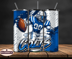 indianapolis colts tumbler wrap, nfl teams,nfl logo football, logo tumbler png, design by eleonora 14