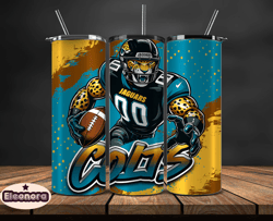 jacksonville jaguars tumbler wrap, nfl teams,nfl logo football, logo tumbler png, design by eleonora 15