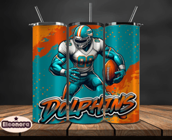 miami dolphins tumbler wrap, nfl teams,nfl logo football, logo tumbler png, design by eleonora 20