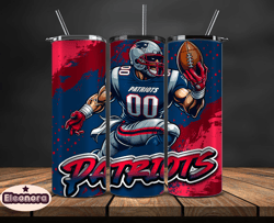 new england patriots tumbler wrap, nfl teams,nfl logo football, logo tumbler png, design by eleonora 22