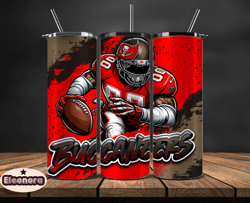 tampa bay buccaneers tumbler wrap, nfl teams,nfl logo football, logo tumbler png, design by eleonora 30