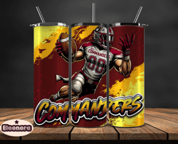 washington commanders tumbler wrap, nfl teams,nfl logo football, logo tumbler png, design by eleonora 32