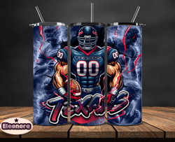 houston texanstumbler wrap, nfl logo tumbler png, nfl sports, nfl design png, design by eleonora 13