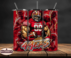 san francisco 49erstumbler wrap, nfl logo tumbler png, nfl sports, nfl design png, design by eleonora 28