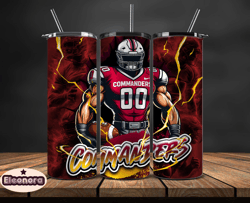 washington commanderstumbler wrap, nfl logo tumbler png, nfl sports, nfl design png, design by eleonora 32