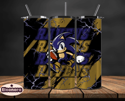 baltimore ravens tumbler wrap, sonic tumbler wraps,  nfl logo tumbler,nfl teams, nfl sports design, design by eleonora 2