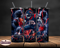 houston texans tumbler wrap glow, nfl logo tumbler png, nfl design png, design by eleonora 13