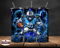 tennessee titans tumbler wrap glow, nfl logo tumbler png, nfl design png, design by eleonora 31