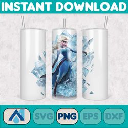 3d all styles cartoon 20oz skinny tumbler design, 3d floral movie tumbler, cartoon tumbler design png (38)