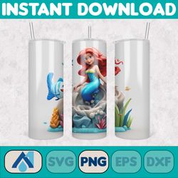 3d all styles cartoon 20oz skinny tumbler design, 3d floral movie tumbler, cartoon tumbler design png (41)