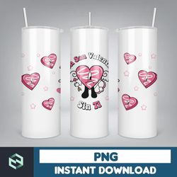 valentine bad bunny libbey cup png, benito is my valentine 20 oz beer glass can wrap, bad bunny sad heart kisses png bee