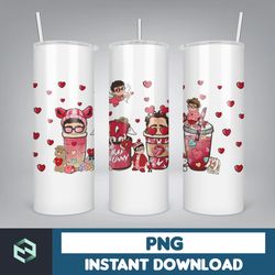 valentine bad bunny libbey cup png, benito is my valentine 20 oz beer glass can wrap, bad bunny sad heart kisses png bee