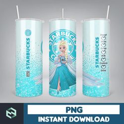 cartoon tumbler, starbucks tumbler 20oz skinny sublimation, cute digital design, png instant download (23)