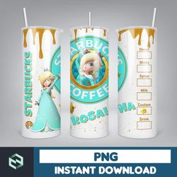 cartoon tumbler, starbucks tumbler 20oz skinny sublimation, cute digital design, png instant download (27)