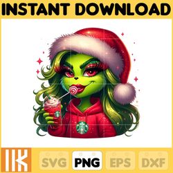 red bougie grinch file png, cheetah grinch png, mama grinch, christmas grinch, cute girl grinch png, boujee grinch mean