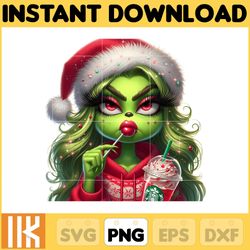 red bougie grinch file png, cheetah grinch png, mama grinch, christmas grinch, cute girl grinch png, boujee grinch mean