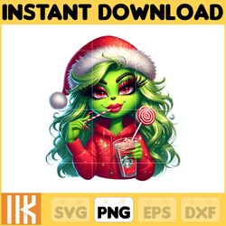 red bougie grinch file png, cheetah grinch png, mama grinch, christmas grinch, cute girl grinch png, boujee grinch mean