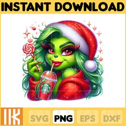 red bougie grinch file png, cheetah grinch png, mama grinch, christmas grinch, cute girl grinch png, boujee grinch mean